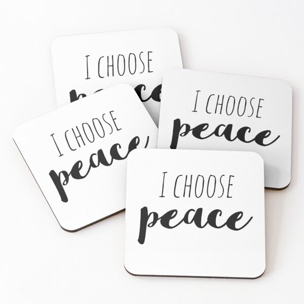 Item preview, I Choose Peace – Affirmation – Tranquility-Inspired Motivational Design designed and sold by Camila  Ardila.