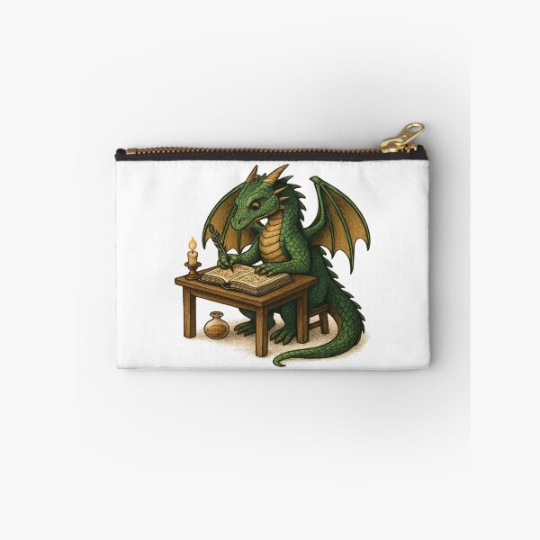 Item preview, Dragon writing a book designed and sold by YourFavBuddy.