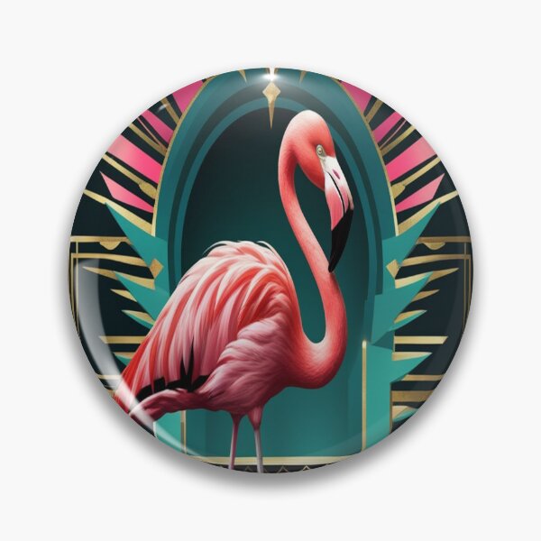 Item preview, Glamorous Flamingo Art Deco Design designed and sold by Max Store.