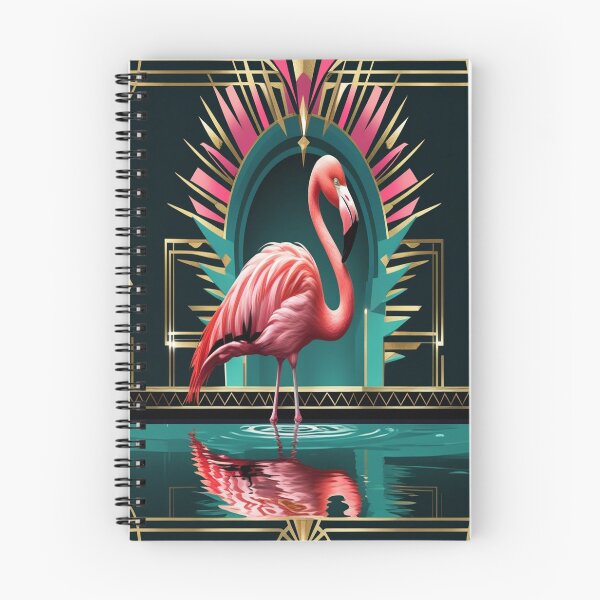 Item preview, Glamorous Flamingo Art Deco Design designed and sold by Max Store.