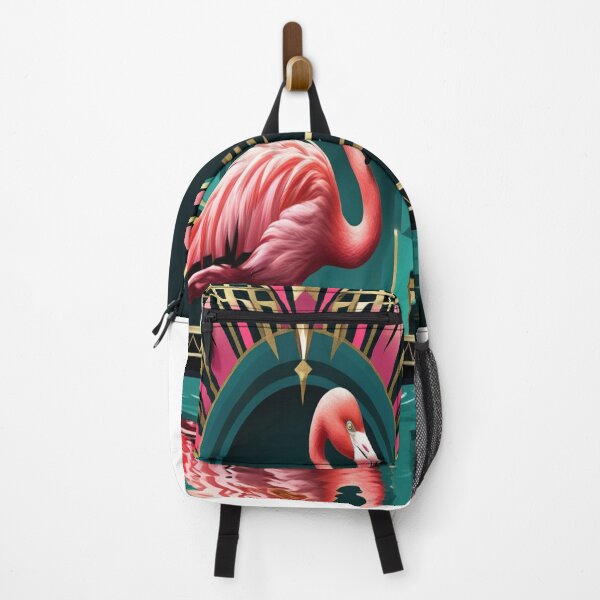 Item preview, Glamorous Flamingo Art Deco Design designed and sold by Max Store.