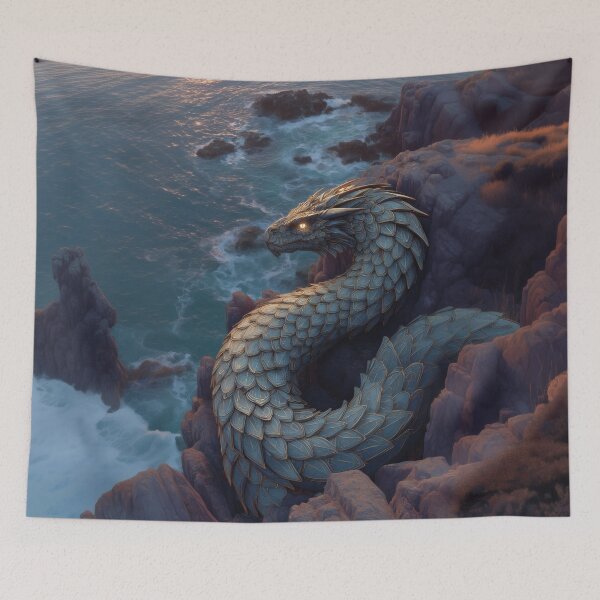 Item preview, Azulejo Serpent of the Sea Cliffs designed and sold by Carlos Monteiro.