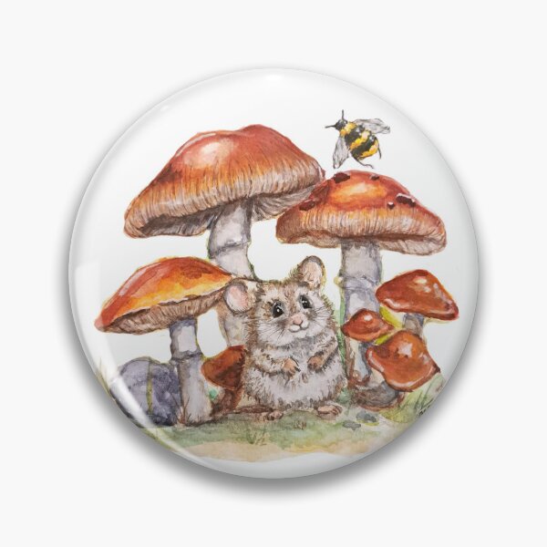 Item preview, Mousey under Mushrooms designed and sold by MadMadamMeg.