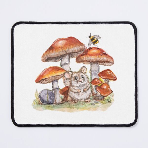 Item preview, Mousey under Mushrooms designed and sold by MadMadamMeg.