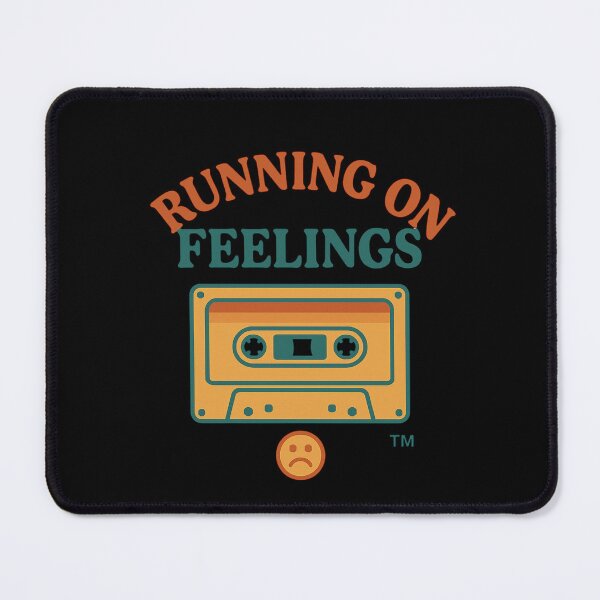 Item preview, Running on Feelings – Pastel Emotional Aesthetic Sticker designed and sold by Design_Your_Day.