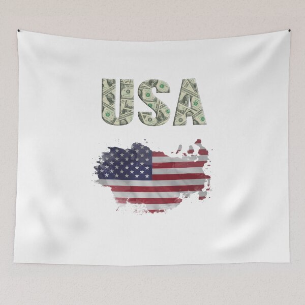 Item preview, Large USA sign made of dollars designed and sold by DżodżoJoy.