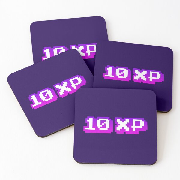 Item preview, 10 XP, Experience Points Gaming Memes in Pink Violet designed and sold by Memes N Lore .