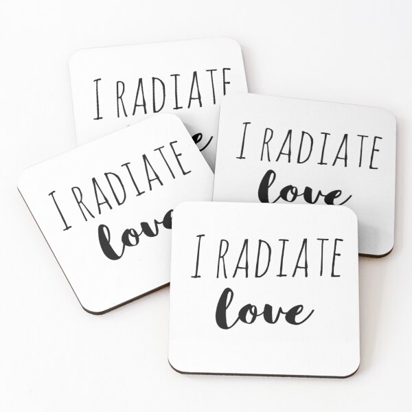 Item preview, I Radiate Love – Affirmation – Vibrant Energy Typography Design designed and sold by Camila  Ardila.