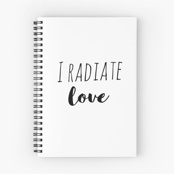 Item preview, I Radiate Love – Affirmation – Vibrant Energy Typography Design designed and sold by Camila  Ardila.