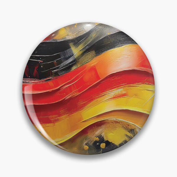 Item preview, Germany flag,  German flag, Germany flag thick textured oil painting artwork, red, black and yellow,  German patriot flag  designed and sold by navitalidesign.