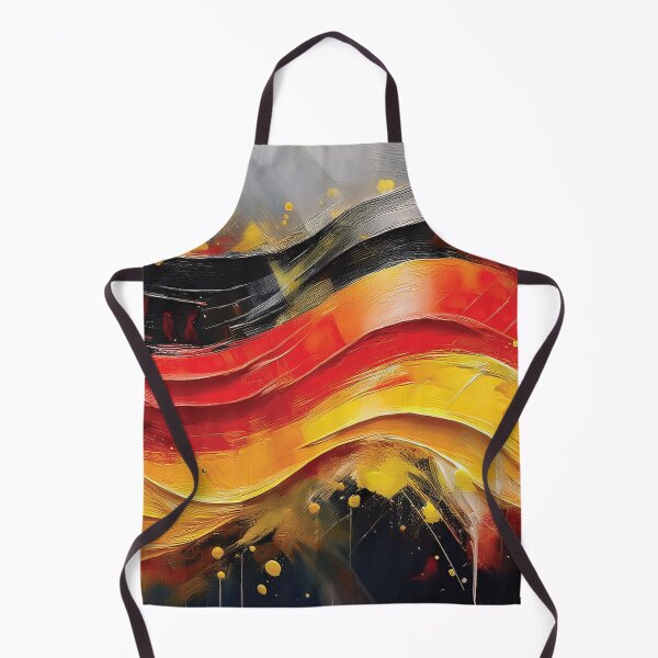 Item preview, Germany flag, German flag, Germany flag thick textured oil painting artwork, red, black and yellow, German patriot flag designed and sold by navitalidesign.