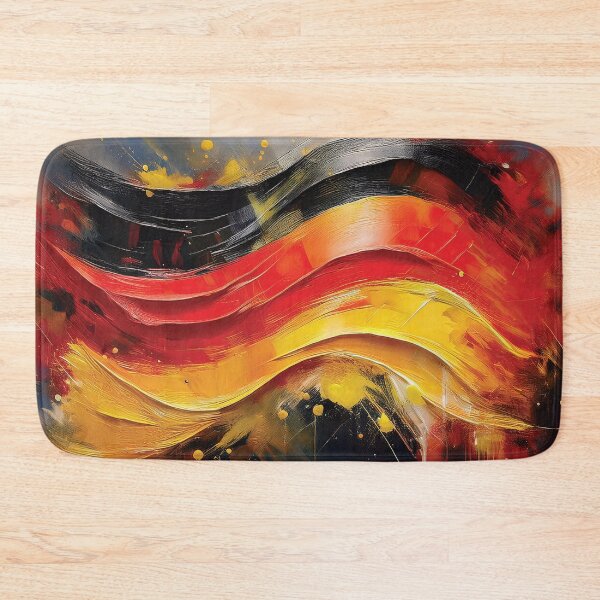 Item preview, Germany flag,  German flag, Germany flag thick textured oil painting artwork, red, black and yellow,  German patriot flag  designed and sold by navitalidesign.