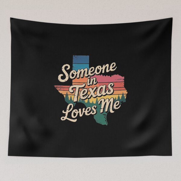 Item preview, Someone in Texas Loves Me – Vintage State Pride Map designed and sold by love3617.