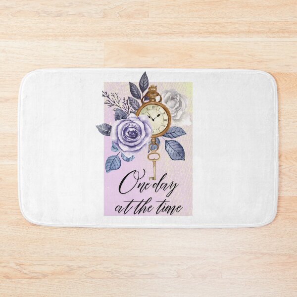 Item preview, Vintage clock, roses and quote about time designed and sold by Patsmerch.