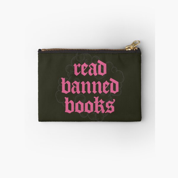 Item preview, Read Banned Books - Hot Pink Blackletter Medieval Swirl Design designed and sold by CranberrySodaCo.