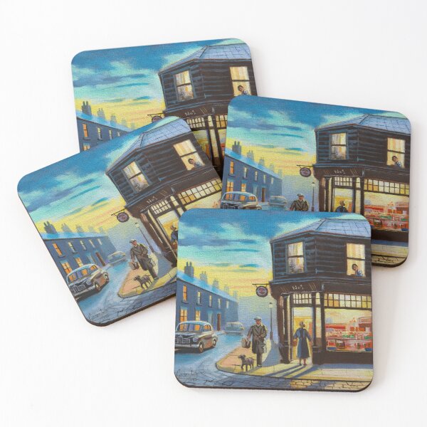 Item preview, Evening by the Corner Shop designed and sold by GORDON BRUCE ART.
