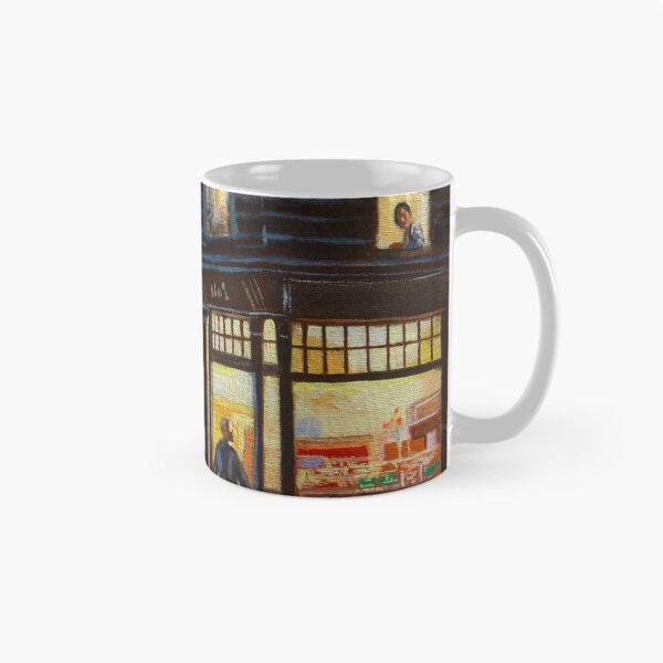 Item preview, Evening by the Corner Shop designed and sold by GORDON BRUCE ART.