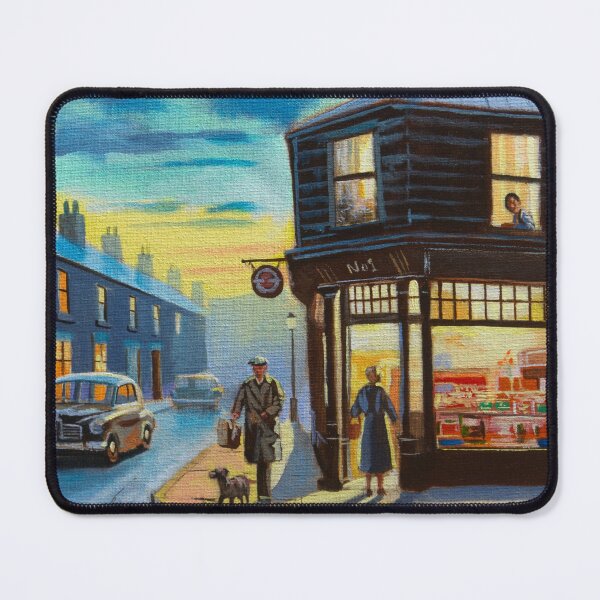 Item preview, Evening by the Corner Shop designed and sold by GORDON BRUCE ART.