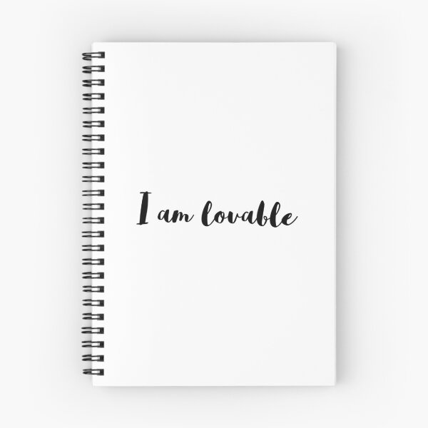 Item preview, I Am Lovable – Affirmation – Self-Worth Typography Design designed and sold by Camila  Ardila.