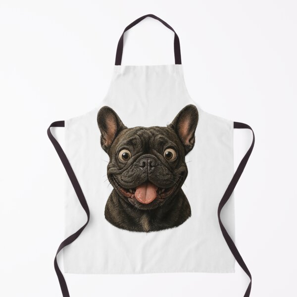 Item preview, french bulldog happy face designed and sold by RW-Prints.