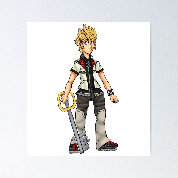 Vista previa del artículo con la obra «Roxas- Kingdom Hearts», diseñado y vendido por Raygrillmasta.