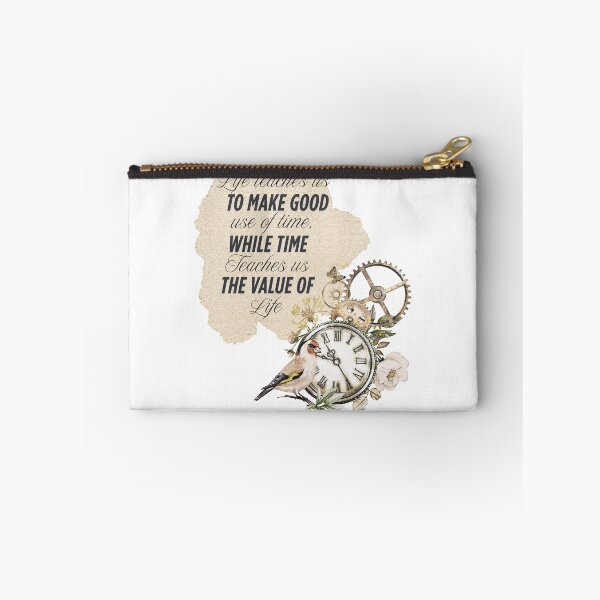 Item preview, Vintage clock with a bird, flowers and a quote designed and sold by Patsmerch.