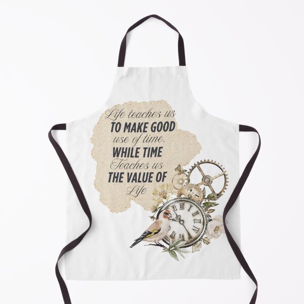 Item preview, Vintage clock with a bird, flowers and a quote designed and sold by Patsmerch.