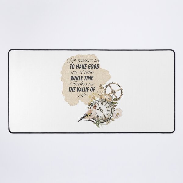 Item preview, Vintage clock with a bird, flowers and a quote designed and sold by Patsmerch.