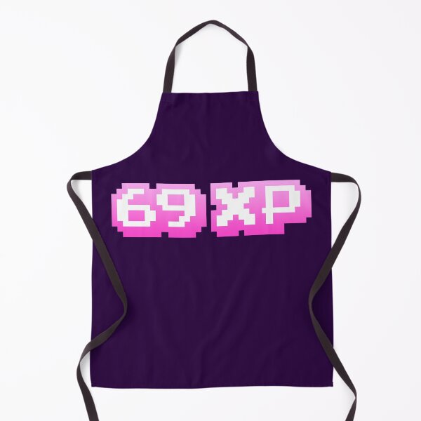 Item preview, 69 XP, Experience Points Gaming Memes in Pink Pixel Typography designed and sold by Memes N Lore .