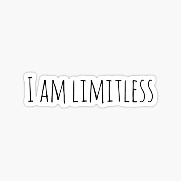 Item preview, I Am Limitless – Affirmation – Abundance Typography Design designed and sold by Camila  Ardila.