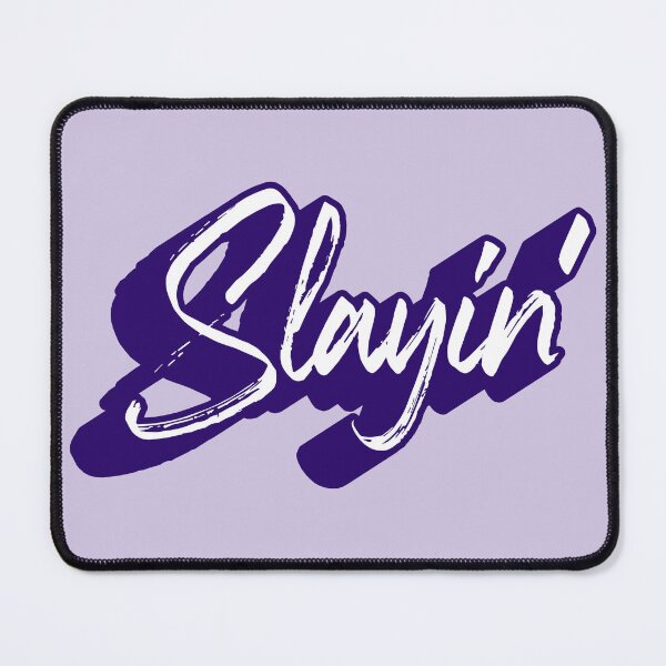 Item preview, Slayin' typography in dark blue designed and sold by MoonGirlDes000.