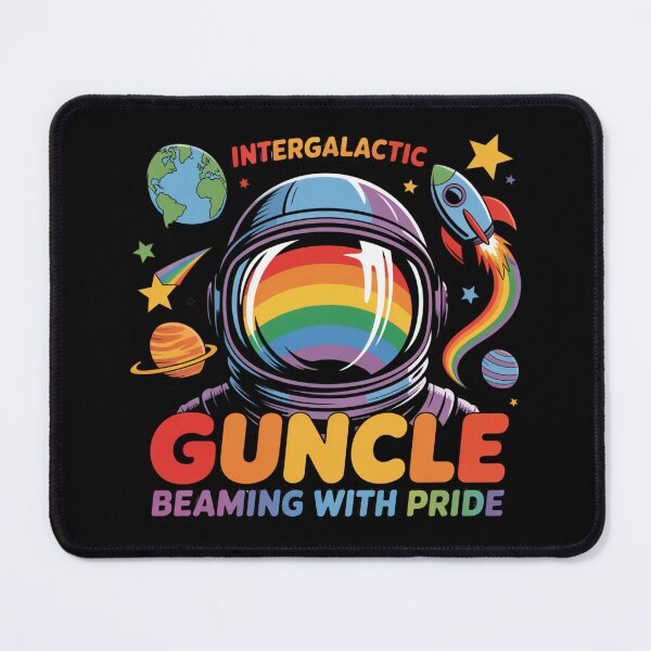 Item preview, Intergalactic Guncle Pride Space Design designed and sold by Bliss Find And Design.
