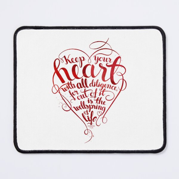 Item preview, Keep Your Heart With all Diligence designed and sold by GudsOrd Illustrasjoner.