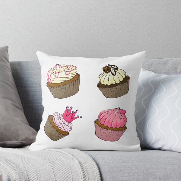 Item preview, Vanilla & Royal Pinks Cupcake Quartet – Sticker Set designed and sold by Neonyx2020.