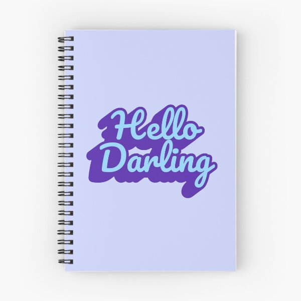 Item preview, Hello Darling Typography in blue and purple designed and sold by MoonGirlDes000.