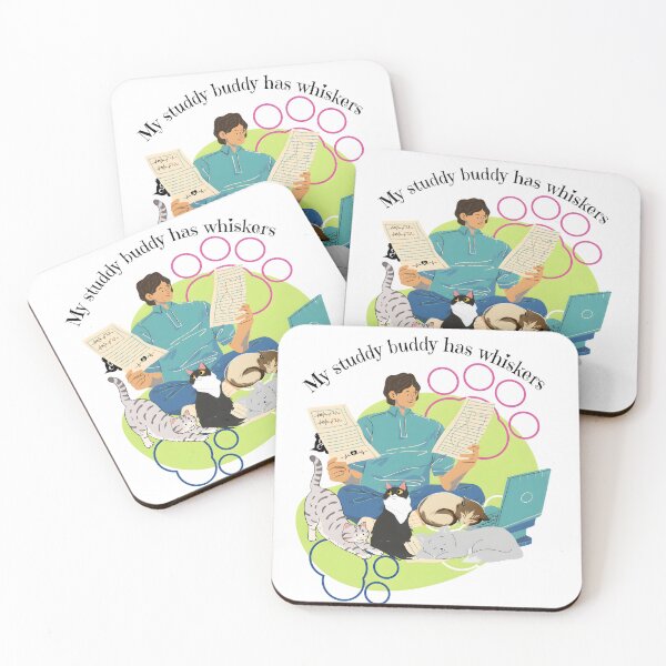 Item preview, My studdy buddy has whiskers - vet student life designed and sold by Bettybee00.