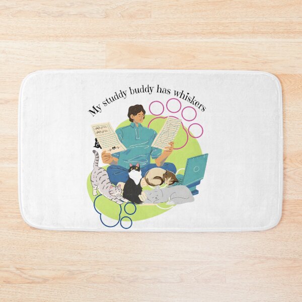 Item preview, My studdy buddy has whiskers - vet student life designed and sold by Bettybee00.