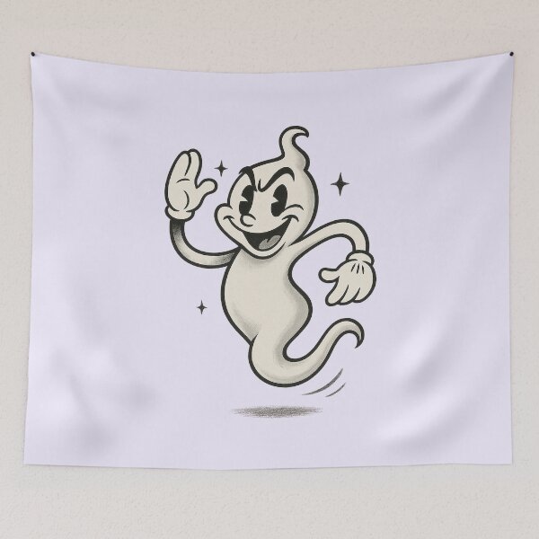 Item preview, Cheeky Ghost – Retro Cartoon Spook designed and sold by HoopeStylee.