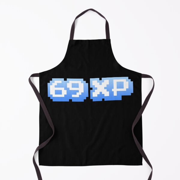 Item preview, 69 XP, Experience Points Gaming Memes in Blue Pixel Typography designed and sold by Memes N Lore .