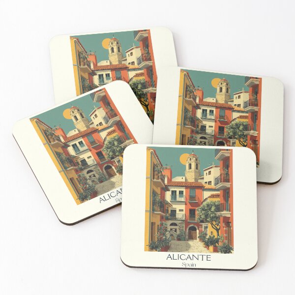 Item preview, Alicante Mediterranean Vintage Poster – Coastal Spain Wall Decor designed and sold by TuncGK.
