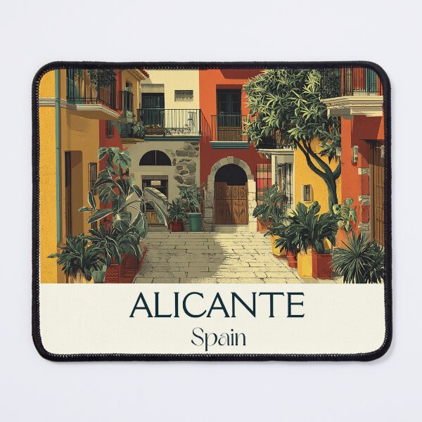 Item preview, Alicante Mediterranean Vintage Poster – Coastal Spain Wall Decor designed and sold by TuncGK.