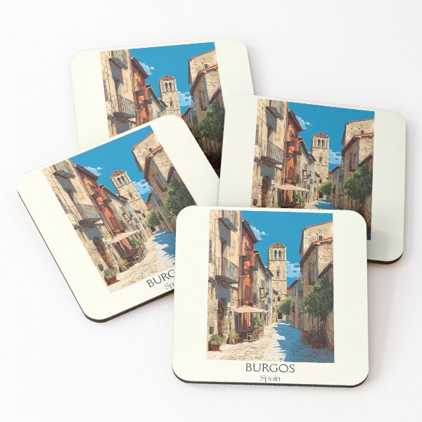 Item preview, Burgos Travel Poster – Gothic Cathedral Vintage Spain Art designed and sold by TuncGK.