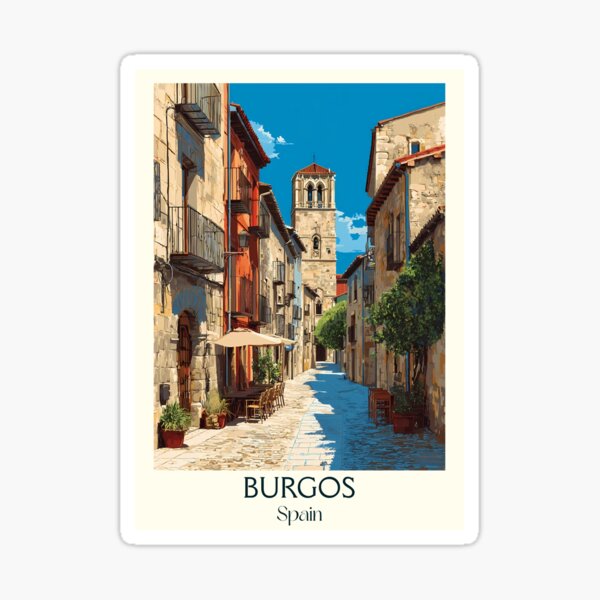 Item preview, Burgos Travel Poster – Gothic Cathedral Vintage Spain Art designed and sold by TuncGK.