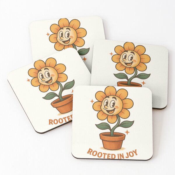 Item preview, Bloom Buddy – Retro Cartoon Potted Flower designed and sold by HoopeStylee.