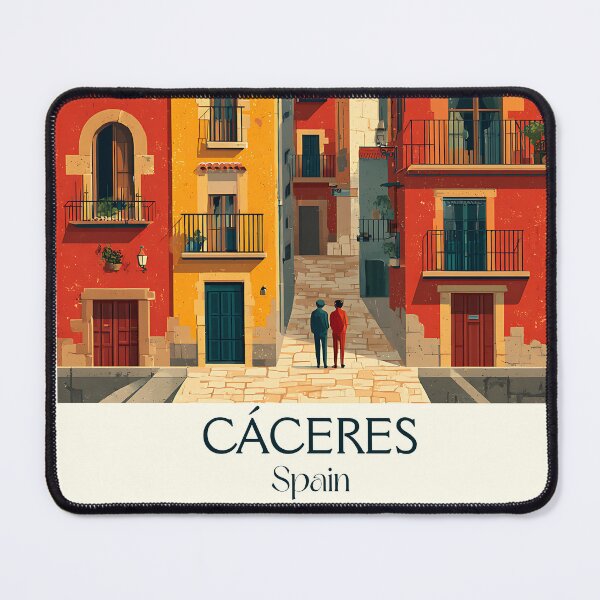 Item preview, Cáceres Travel Poster – Medieval Spain Vintage Wall Art designed and sold by TuncGK.