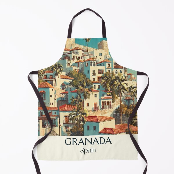 Item preview, Granada Vintage Travel Poster – Alhambra Inspired Spanish Print designed and sold by TuncGK.