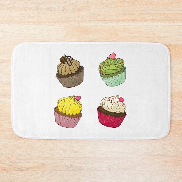 Item preview, Sweet Cupcake Quartet – Sticker Set designed and sold by Neonyx2020.