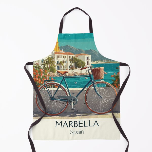 Item preview, Marbella Vintage Travel Poster – Luxury Coastline Art designed and sold by TuncGK.