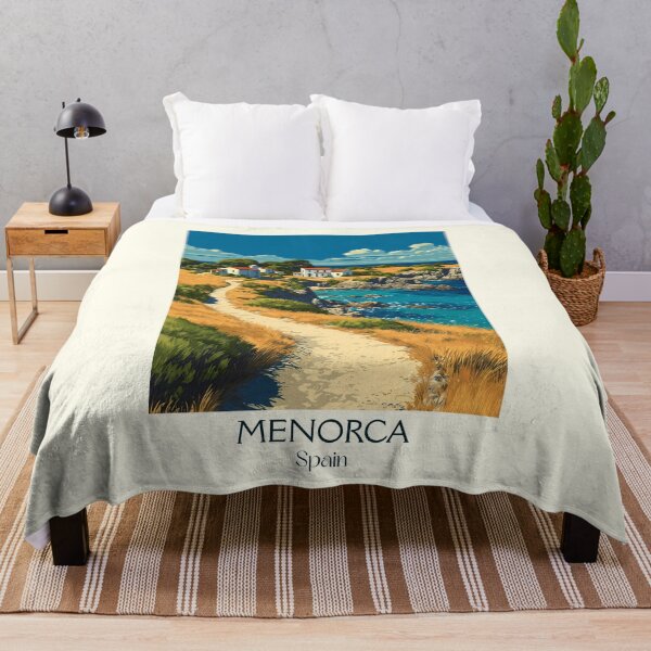 Item preview, Menorca Island Travel Poster – Tranquil Balearic Vintage Art designed and sold by TuncGK.
