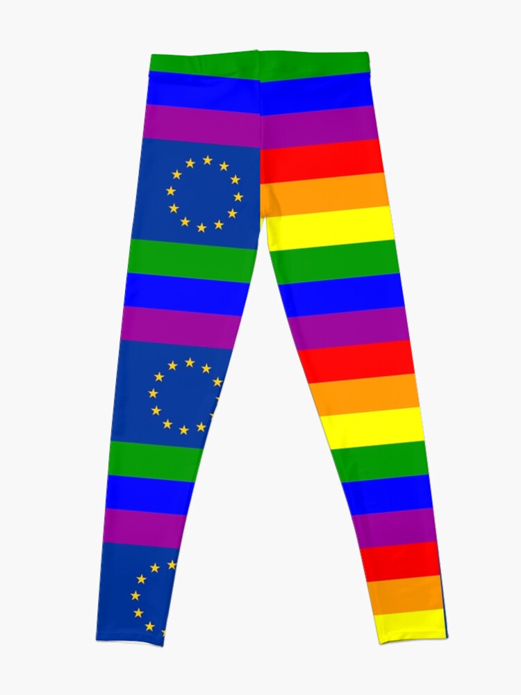 LGBT Rainbow Gay Pride Flag of Europe Leggings for Sale by